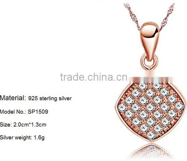 Christmas Gift Pendant 925 Sterling Silver Pendant Necklace Wholesale 2016 photo-3