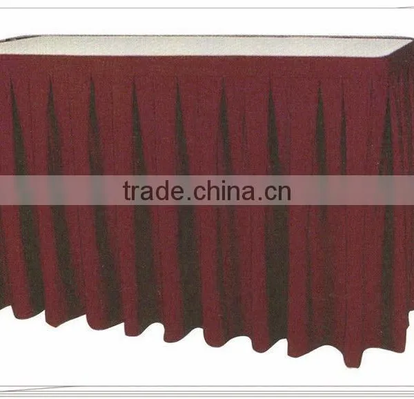 Latest Fashion Satin Table Skirt photo-4