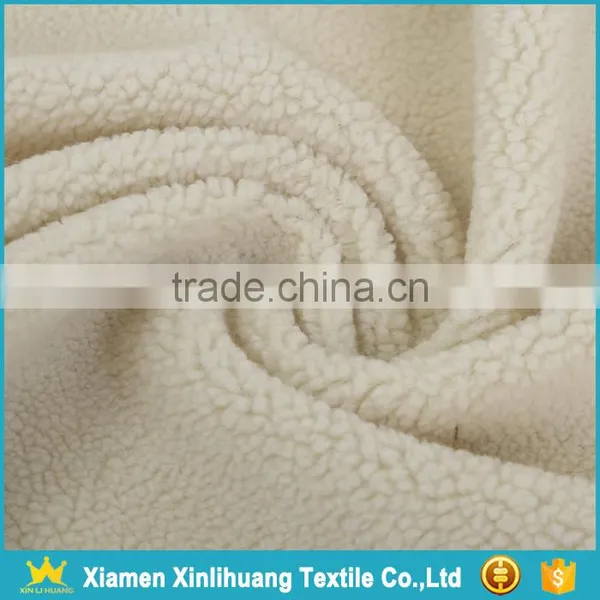 China Manufacturer Knitted 100% Polyester Sherpa Fabric for Sale photo-2