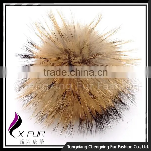 CX-R-50 2017 New Fashion Raccoon Fur Ball Keychain photo-2