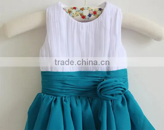 New Arrival Baby Clothes Wholesale Hot Sale Chiffon Cheap 2017 Children's Boutique Sleeveless Summer Baby Girl Clothes Dress photo-2