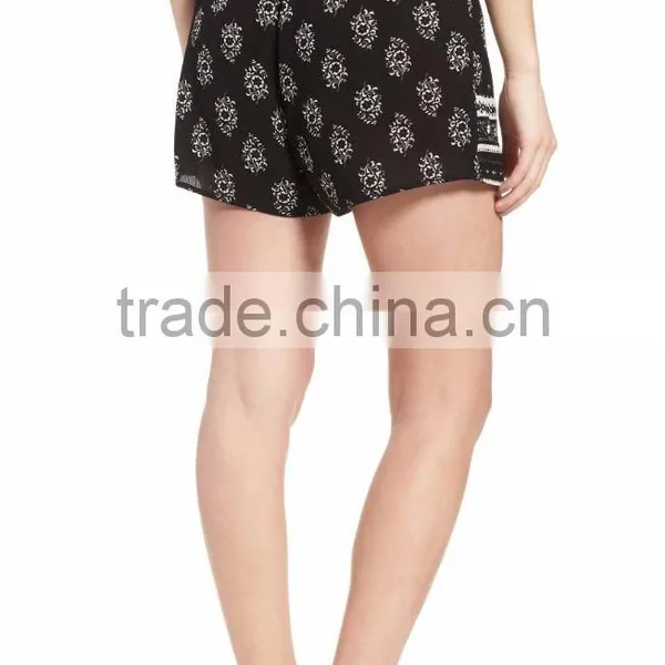 MGOO Latest Design Beautiful Pattern Women Shorts Sublimation Printing Chiffon Jogger Pants photo-3