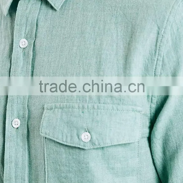 2016 Latest Dress Designs Mens Hemp Dress Linen Shirts photo-2