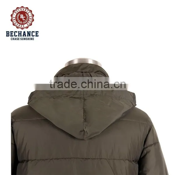 Mens Long Padded Parka Jacket With Raccoon Fur photo-5
