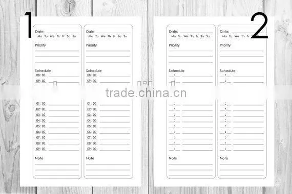 Spiral Binding Full Color Printing Notebook Custom ,school & Office Cheap Planner Printing photo-5