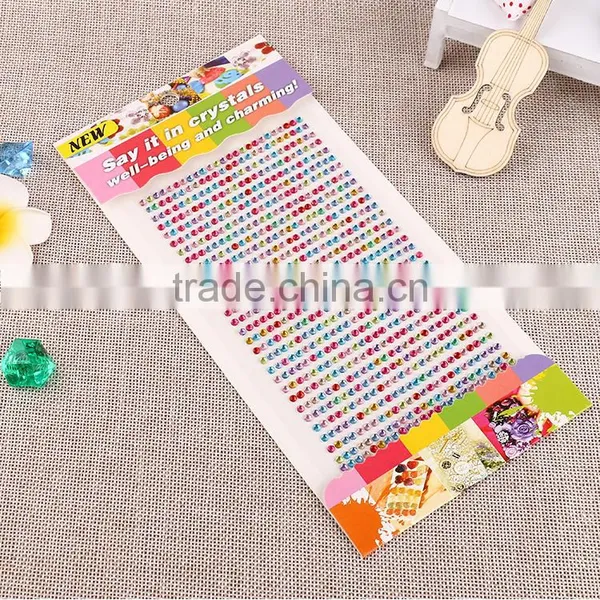 Multicolor Handmade Sticker Creative Mobile Phone Sticker Acrylic Stickers Hand Sticker for Children DIY Stickers photo-4
