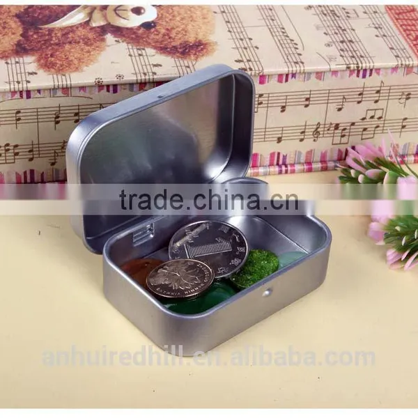2017 Customized Mini Square Small Iron Box Packaging With Logo Printing photo-4