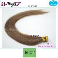 Pre-bonded Stick Straight Keratin I Tip Remy Real Human Hair Extension