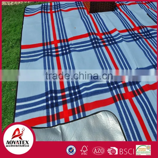 100% Polyester Polar Fleece Outdoor Waterproof Softtextile Camping Mat photo-4