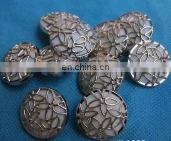 ELECTROPLATED WOMEN CLOTHES BUTTONS TWO SORTS OF BUTTON FASHION NET FLOWER BUTTON photo-4
