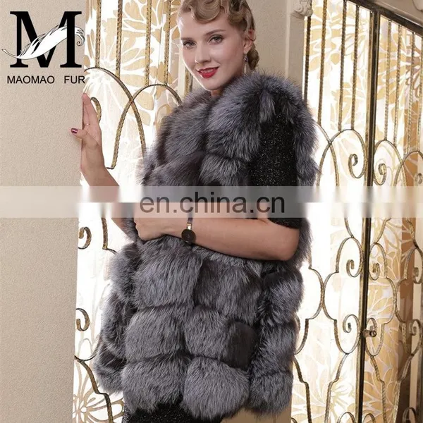 2015 New Design China Wholesale Fox Fur Vest Womens Real Fur Vest photo-2