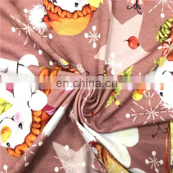 Best Quality Latest Children Designs Print Cotton Frocks Bamboo Fiber Fabric photo-2