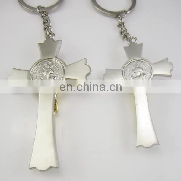 Catholic Saint Benedict Crucifix Cross Keyring Key Chain photo-3