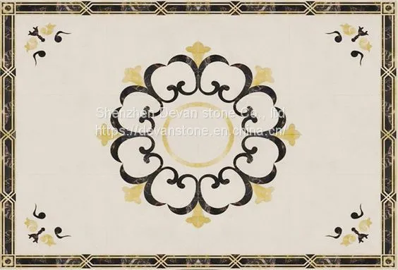Waterjet Marble Mosaic Floor Waterjet Medallion photo-2