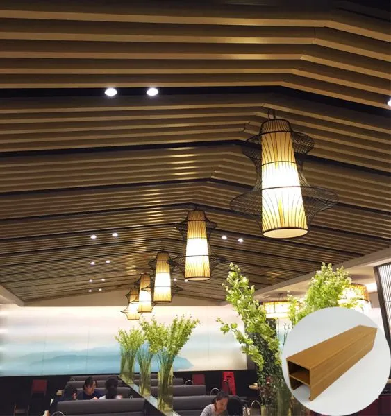 Fire Proof Restaurant Easy Installation WPC Ceiling