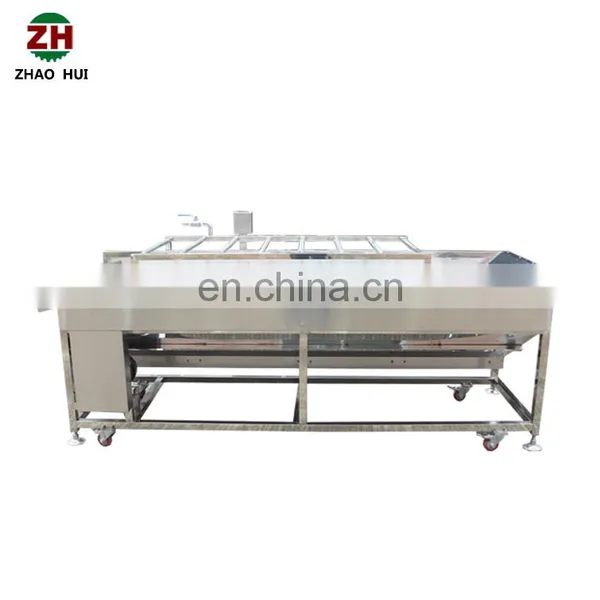 Industrial Automatic Red Bell Pepper Onion Tomato Vegetable Brush Roll Washing Machine for Sale photo-3