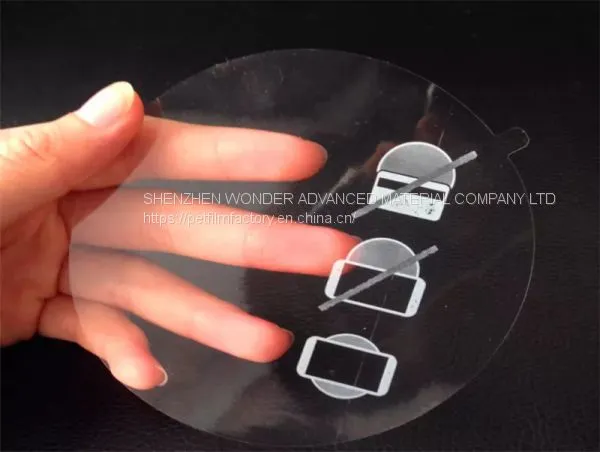 Anti-Scratch Silicone Coated High Transparent no Residual Glass Pet Protective Film photo-2