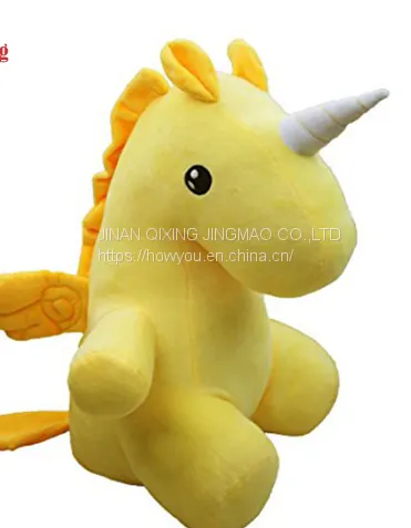 Your Own Logo Can be Added Custom Stuffed Embroidery Unicorn Plush Toy photo-2