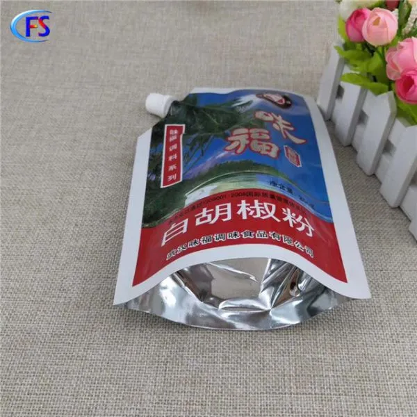 250ml Acid Chili Paste Packing Bag/Multi-layer Composite Materials Stand up Spout Bag for Tomato Sauce photo-3