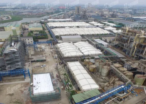 Chemical Sewage Pool Canopy Membrane Structure Project photo-2