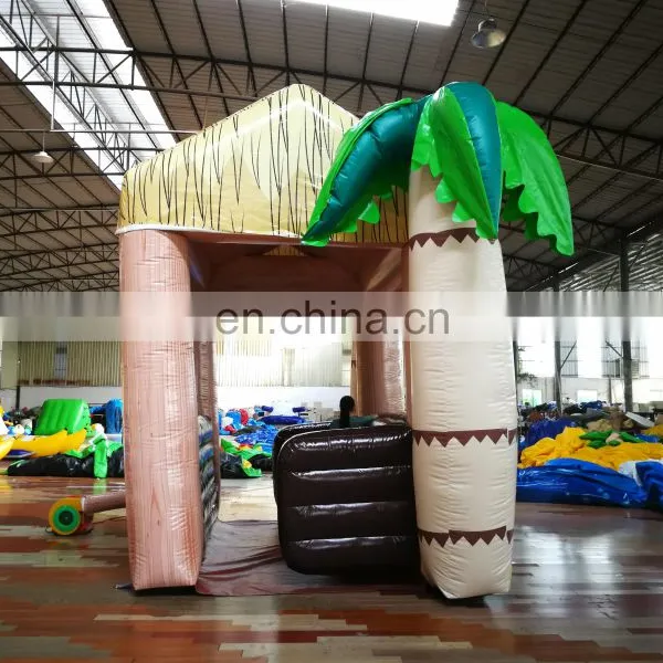 High Quality Backyard Party Hawaii Tiki Bar Style Mobile Kiosk Advertising Snack Food Inflatable Booth photo-4