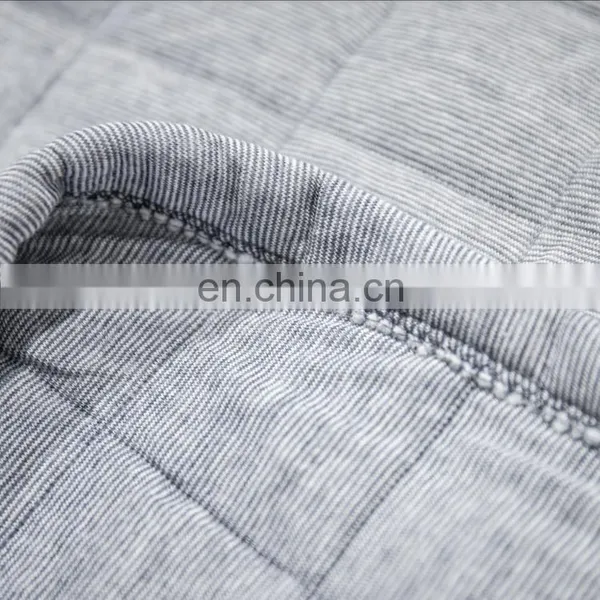 King Size Gray Color Vintage Washed Solid Cotton Quilt and Shams Set /Comfortable Bedding Bed Sets photo-6