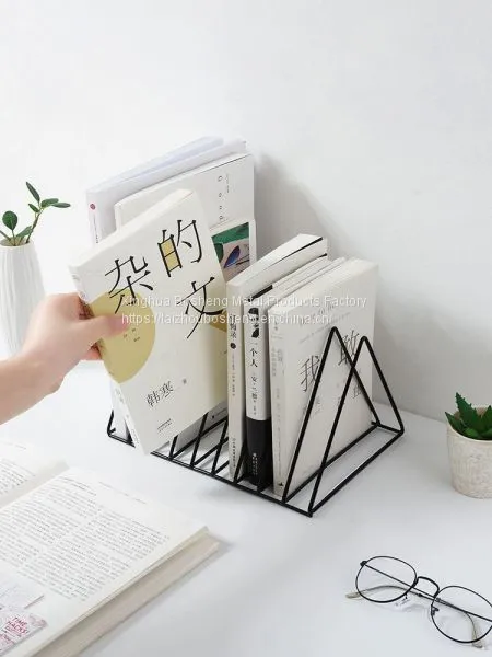 Hot Sale Nordic Style Office School Metal Decorative Book Stand Children Reading Bookends
