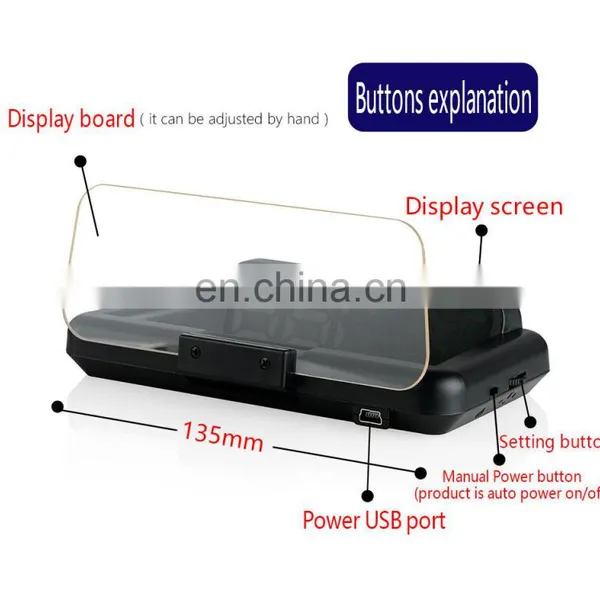Car Navigator Navigation Wireless Charging Navdy Phone Glasses Mirror Reflecting Film Hud Head up Display Holder Bracket photo-5