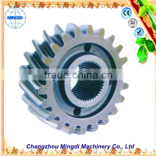 Changzhou Machinery Differential Spur Gear Parts/ Agriculture Steel Small Pinion Tranmission Parts