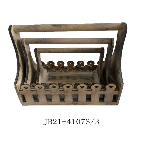 New Products Swing Lid Unfinished Wood Crate Storage Box
