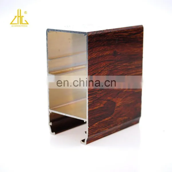 ZLWT001 ZHONGLIAN Wooden Grain Aluminium Profile For Balustrade Aluminium Extrusion photo-4