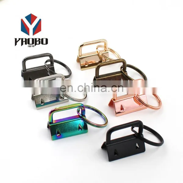 Quality Assuredc Decorative Custom Metal Key Fob Hardware Tail Clip With Keyring photo-3