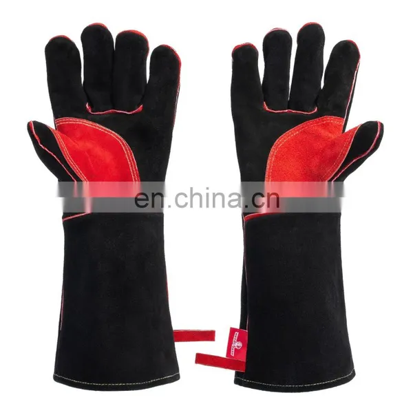 Heat Resistant BBQ Gloves,Kitchen Oven Mitts Fire Resistant Gloves Cooking Hot Gloves for Grilling Cutting Baking