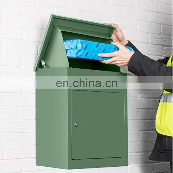Outdoor Garden Apartment Building Steel Vintage Parcel Paper Post Box Mailbox Mailing Box photo-4