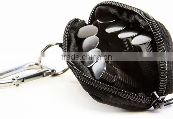 The Best Quality Soft Canvas Essential Oil Key Chain Case, Professional Essential Oil Key Chain Travel Case Hold 8 Vals photo-4