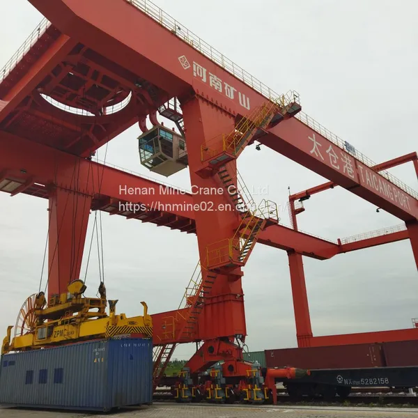 Rail Mounted Container Gantry Crane A7 ZMPC Spreader Railway Storage Using photo-4