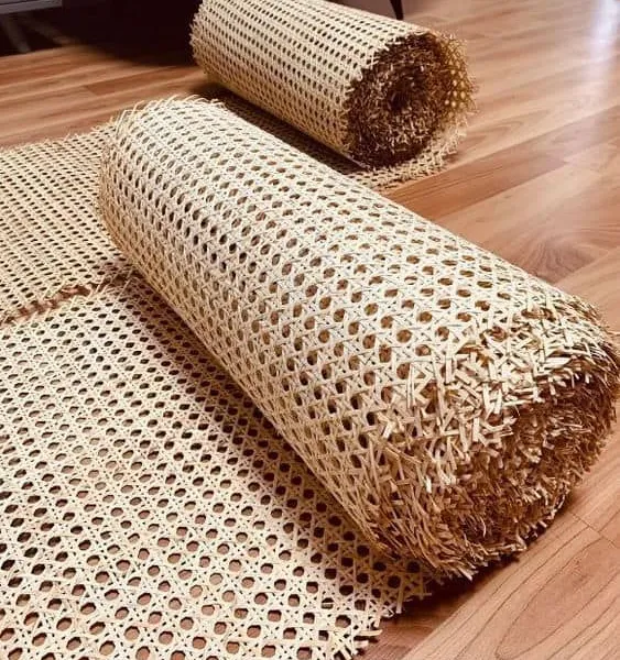 Different Colors and Sizes Plastic pe Rattan Cane Webbing Rolls Materilas for Cabinet Door Led Shade Furniture photo-3