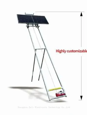 New Solar Panel Ladder Lift Panel Photovoltaic Platform Portable 10M Hoist Shorter Slide With Solar Panel Elevator Ladder Lift photo-5