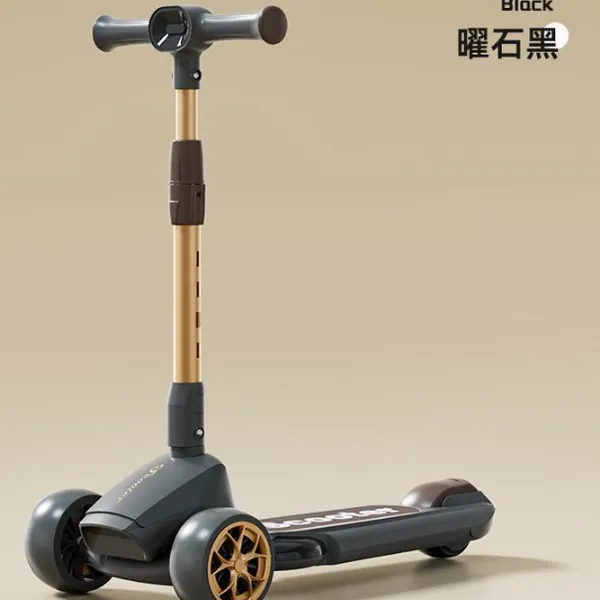 Large Children\'s Scooter, 3-8-12 Year Old Male and Female Children\'s Scooter, Music and Lighting Foldable Scooter（Wechat:13510231336）