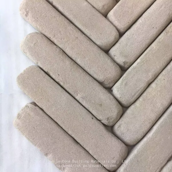 Real Reclaimed Tumbled White Brick Tiles - China Sourced | Rustic Finish, Eco-Friendly | Versatile for Interiors & Exteriors|TAITONE BRICK photo-3