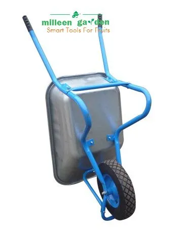 Single Wheel 6cbf Construction Trolley Wheel Barrow Metal Handle Metal Tub photo-5