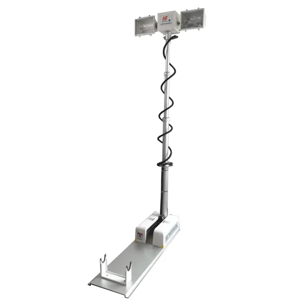 9m Hydraulic LED Light Tower With Diesel Generator for Industrial Lighting
