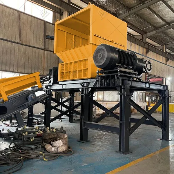 Piston Shredder Engine Double Shaft Shredder Machine