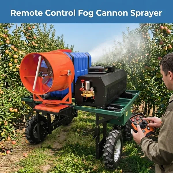 Intelligent Remote Mist Cannon Sprayer 600L Farm Spraying Equipment With 13kW Loncin Engine EPA Euro5 for Agriculture and Dust Control