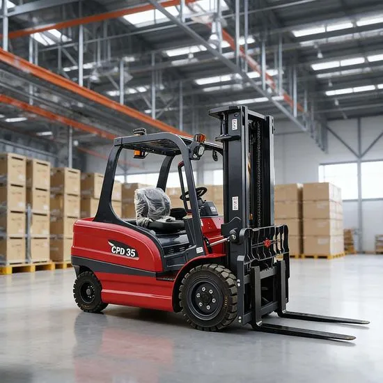 Schnellladender 3,5 Tonnen Elektro-Gabelstapler Montacargas CPD35 Gegengewichtsstapler für Logistik-Verteilzentren
