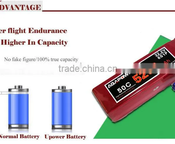 22.2V 5200mAh 60C RC Helicopter High Rate Lipo Battery 6S1P photo-3