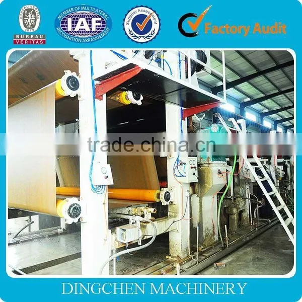30-35T/D 3200mm Carton Paper Kraft Paper Machine Waste Paper Straw