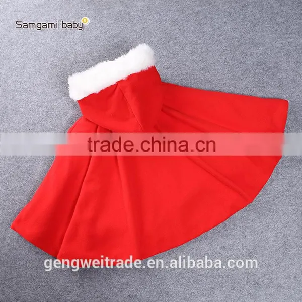 New Season Kids Winter Coat Fashion Sweet Girls Red Christmas Coat With Hats Girls Winter Coat photo-2