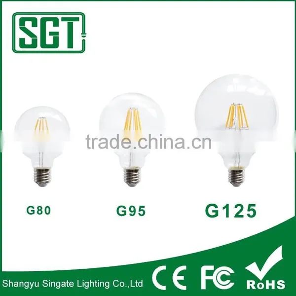 UL SAA CE GS Led Sapphire Filament 4w 6w 8w 110lm/w 120V 220V Lampe a Led Bulb photo-3