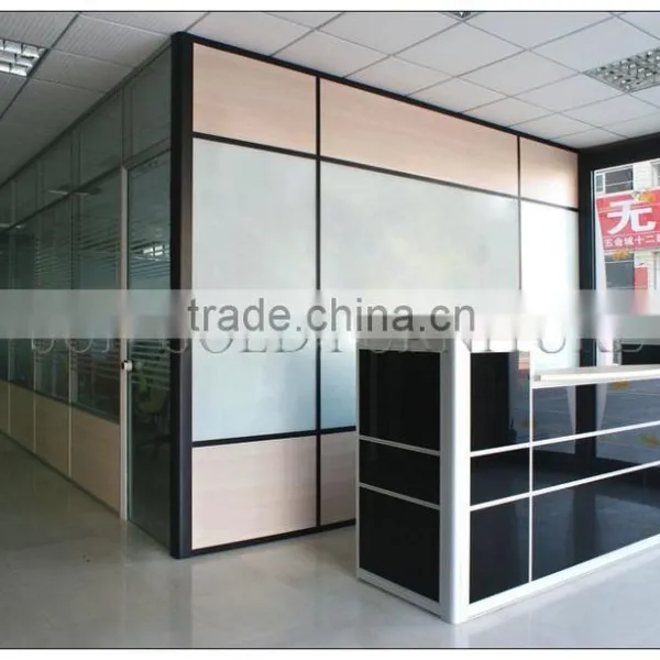 Modern Office Half Board and Glass Types of Partition Walls(SZ-WS642) photo-4